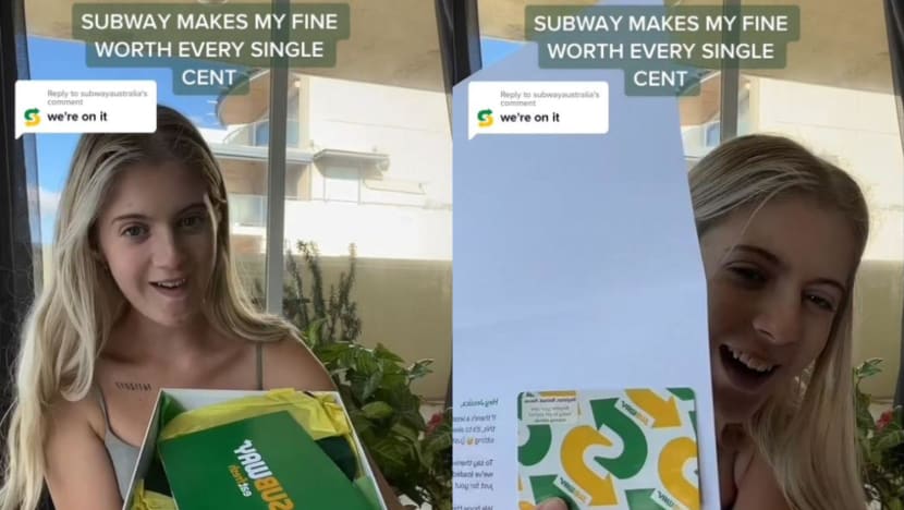 Subway gives woman S$2,500 gift card after she was fined for entering Australia with sandwich from Changi Airport