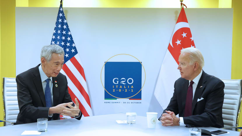 PM Lee meets US President Biden on sidelines of G20 summit PM Lee meets US President Biden on sidelines of G20 summit