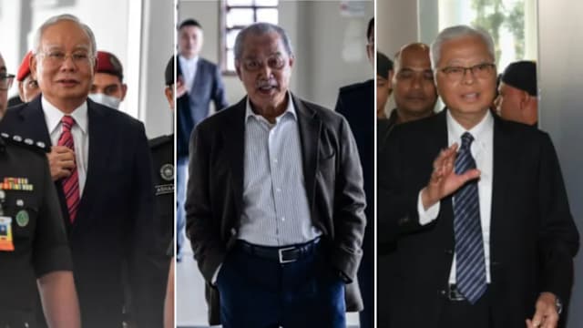 马国三名前首相因各自案件同时现身法庭