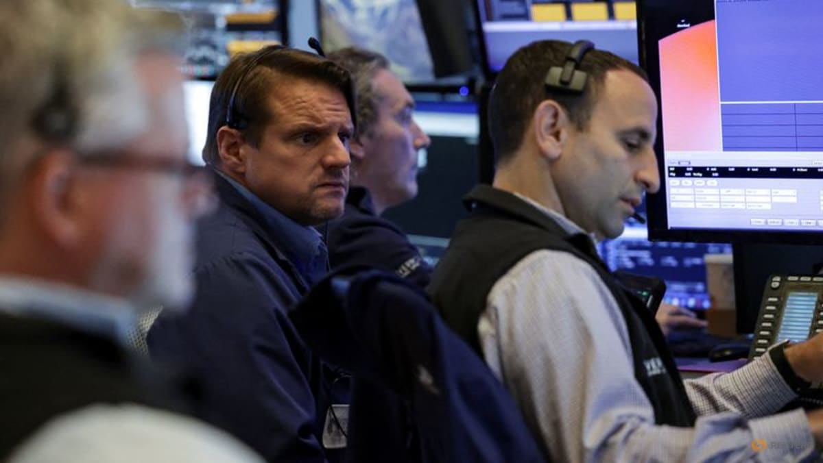 Global stock index edges down, dollar gains after report dims view of US jobs market