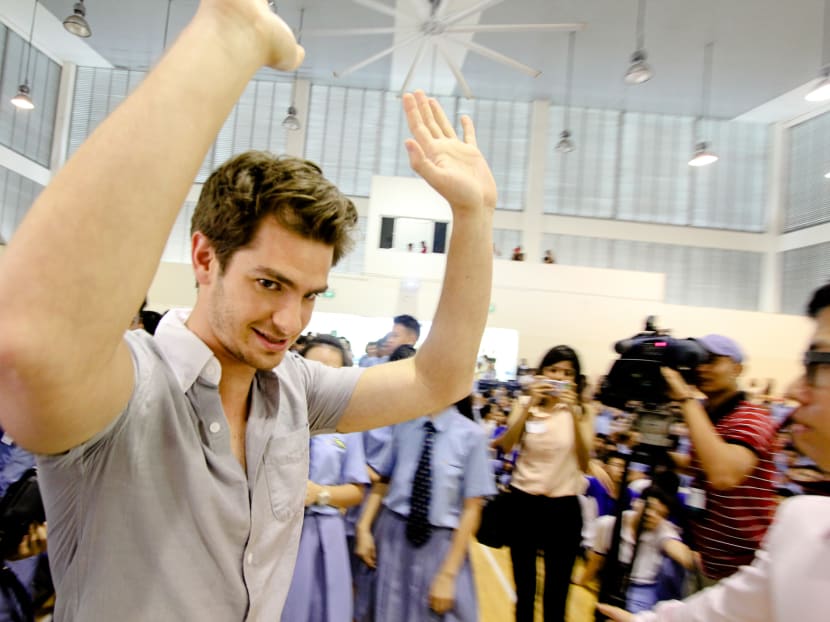 Spider-Man swings down to Commonwealth Secondary School