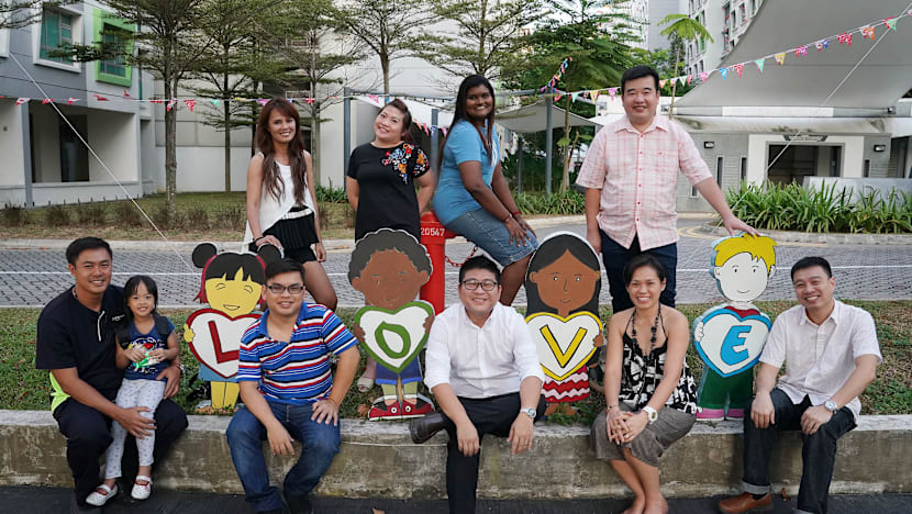 Cementing bonds over community National Day decorations