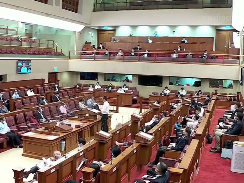 Parliament in session on Jan 10, 2022. Parliament in session on Jan 10, 2022.
