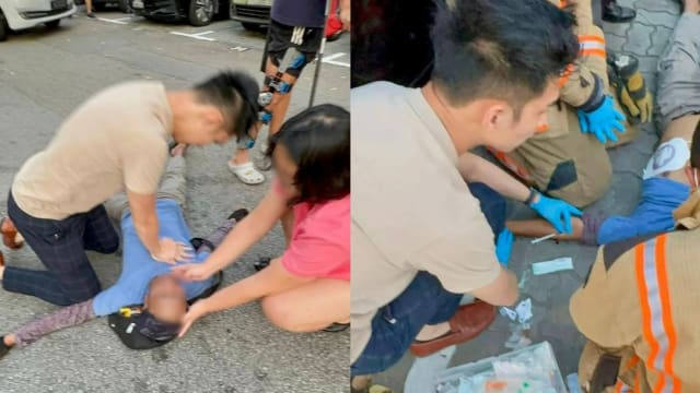 遇路人昏倒在地 军医与公众联手伸援助逃鬼门关