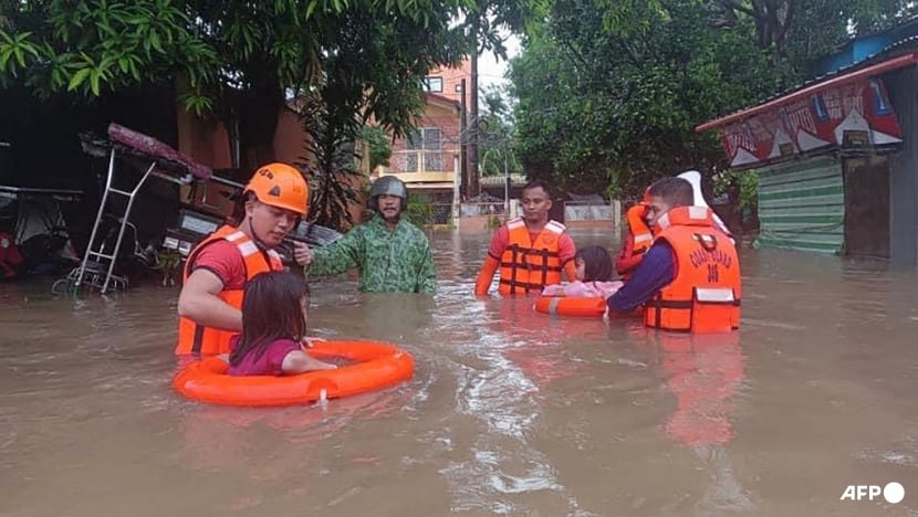 Typhoon leaves at least seven people dead and thousands displaced in the Philippines