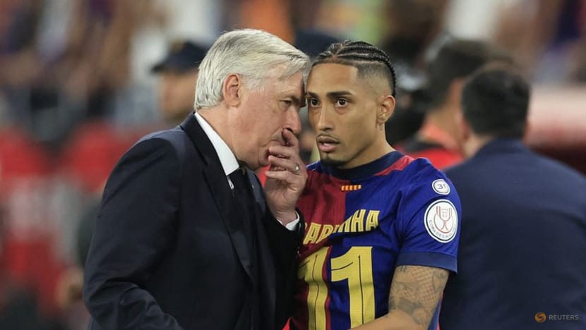 Real Madrid's Ancelotti rues late goal in cup final defeat against Barcelona