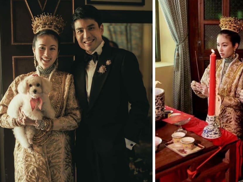 Thailand’s ‘Most Beautiful Transgender’ Actress & Beau Wear S$772K Peranakan Costumes In Lavish Wedding