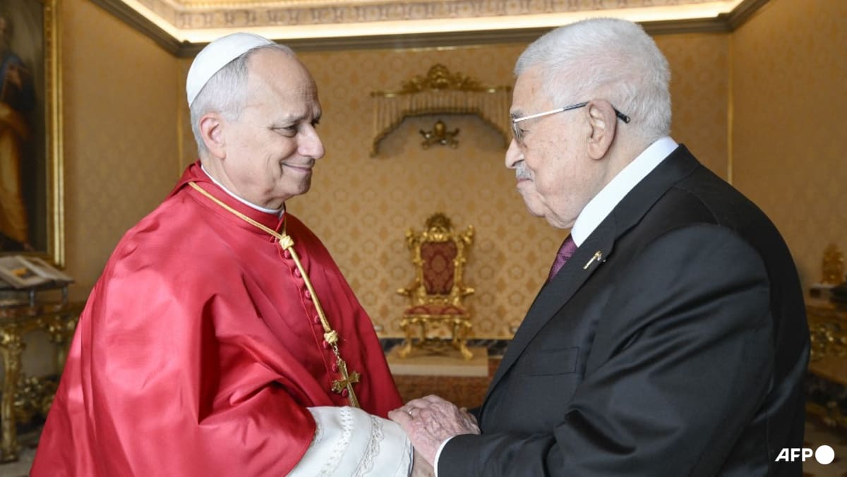Pope Leo receives Palestinian president Abbas at Vatican