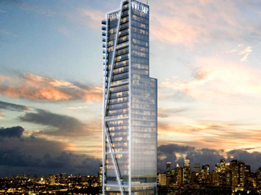 An artist's impression of Trump Tower at Century City in Manila, sometimes known as Trump Tower Philippines. Photo: Century Properties