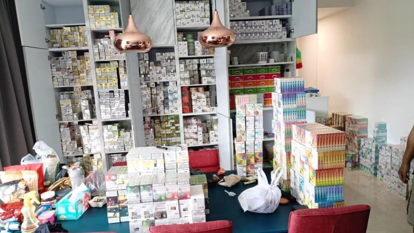 Nearly S$700,000 worth of e-vaporisers and components seized, three men arrested Nearly S$700,000 worth of e-vaporisers and components seized, three men arrested