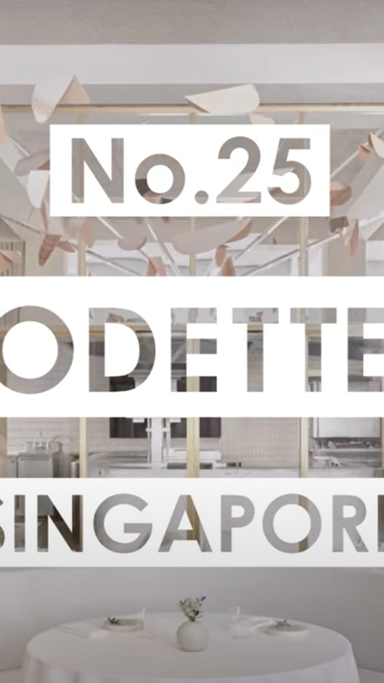 “世界50最佳餐厅”名单出炉，Odette再次成为新加坡唯一代表，排名25位！