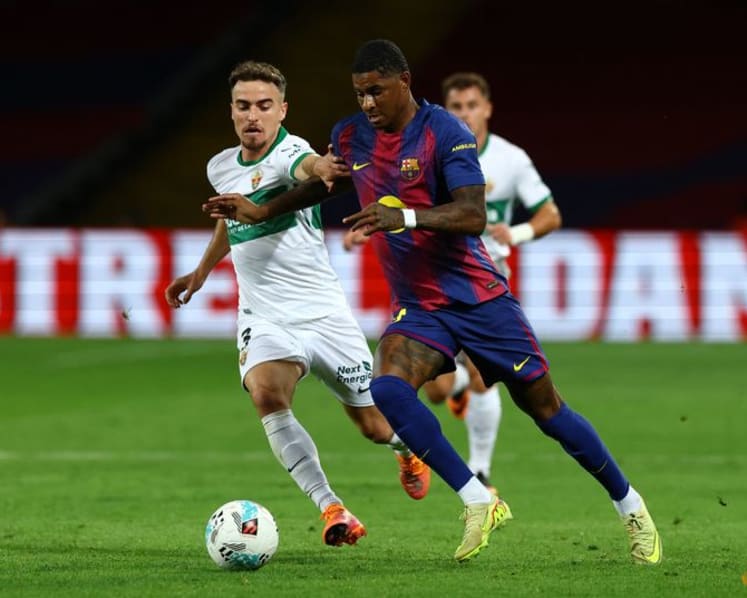 Barca boss Flick wants Rashford to be more clinical in front of goal