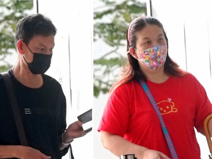 Cheang Eng Hock (left) and Lim Sok Hay at State Court on May 21, 2021.