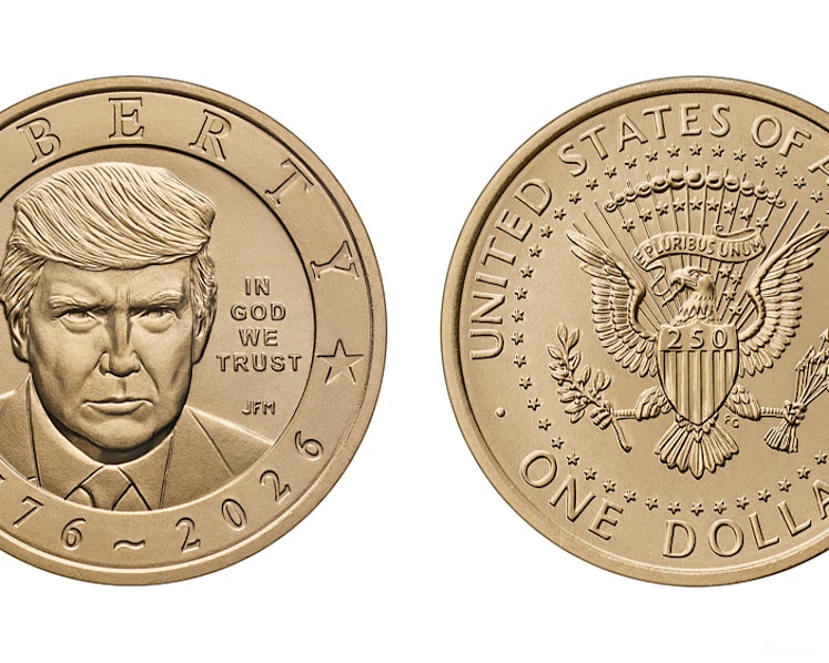 US Treasury issues $1 coin with Trump's face on it