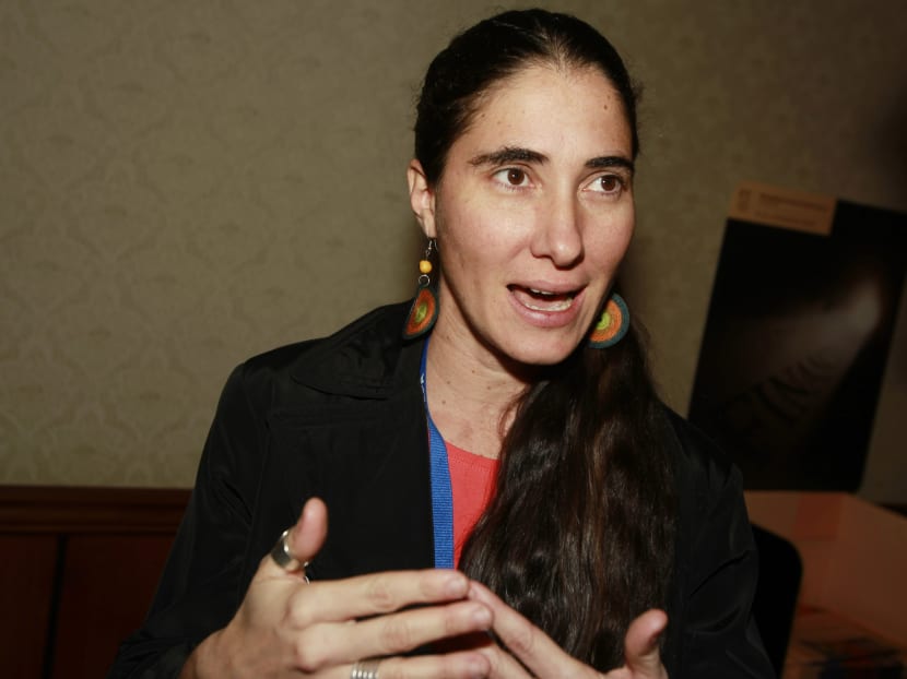 File photo or Ms Yoani Sanchez, a dissident blogger from Havana, Cuba. Photo: AP
