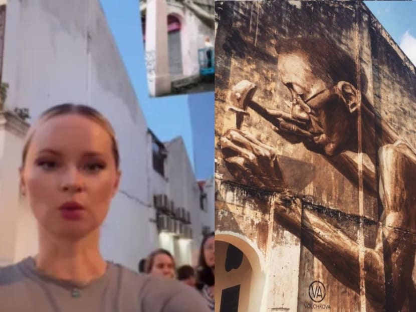Russian artist upset her mural in Malaysia painted over without explanation Russian artist upset her mural in Malaysia painted over without explanation