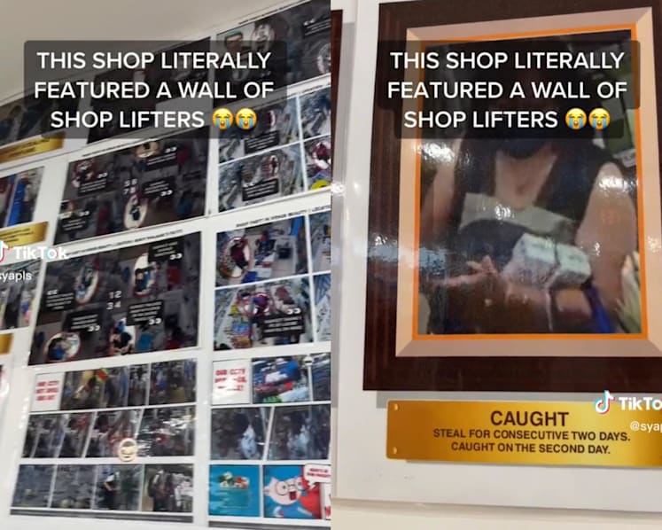 #trending: ‘Wall of shame’ of alleged shoplifters in Yishun shop amuses netizens, but some ask if it is appropriate