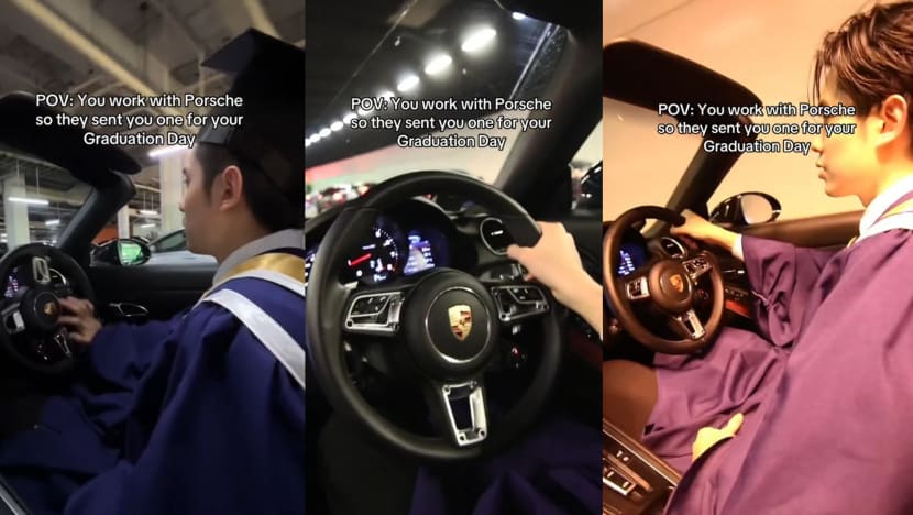 S’porean influencer, who works with Porsche, was sent a car for his graduation day S’porean influencer, who works with Porsche, was sent a car for his graduation day