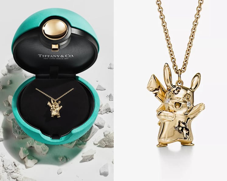 Pokemon x Tiffany & Co collaboration includes 18K yellow gold pendants in a Poke Ball packaging and more