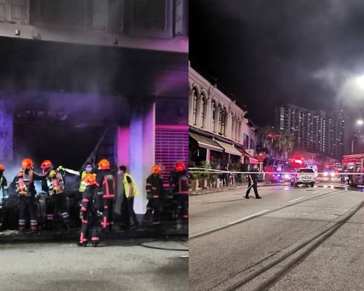 5 dead in car fire incident along Tanjong Pagar Road