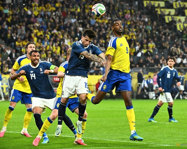 Greece spoil Sweden's pre-World Cup party with 2-2 friendly draw
