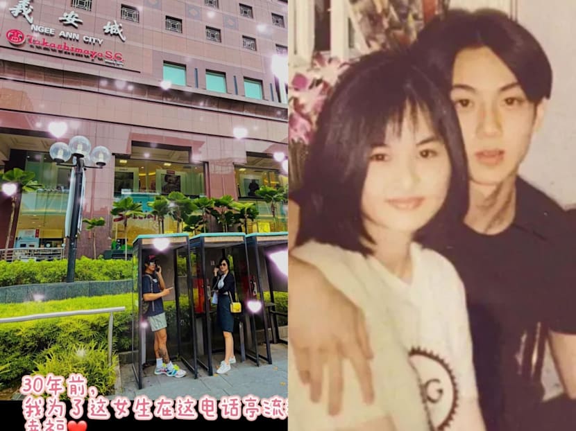 Singer Wu Chun returns to Singapore phone booth where he tearfully called his wife 30 years ago Singer Wu Chun returns to Singapore phone booth where he tearfully called his wife 30 years ago