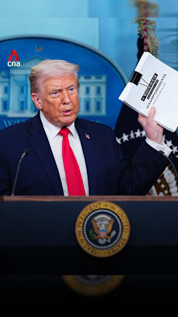 Trump throws his 'book of accomplishments' on the floor during press briefing
