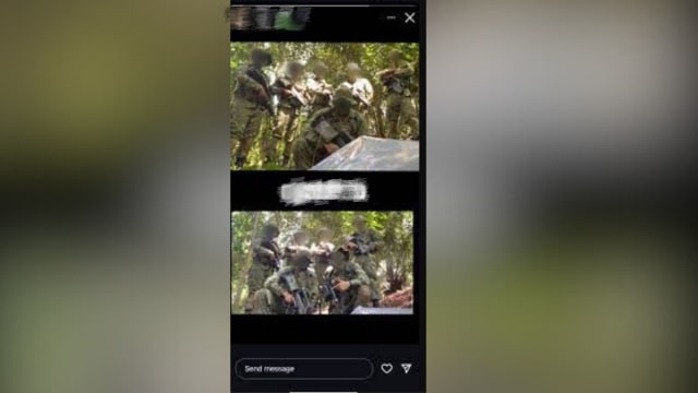 网传附种族歧视字眼军训照 武装部队：正在调查此案