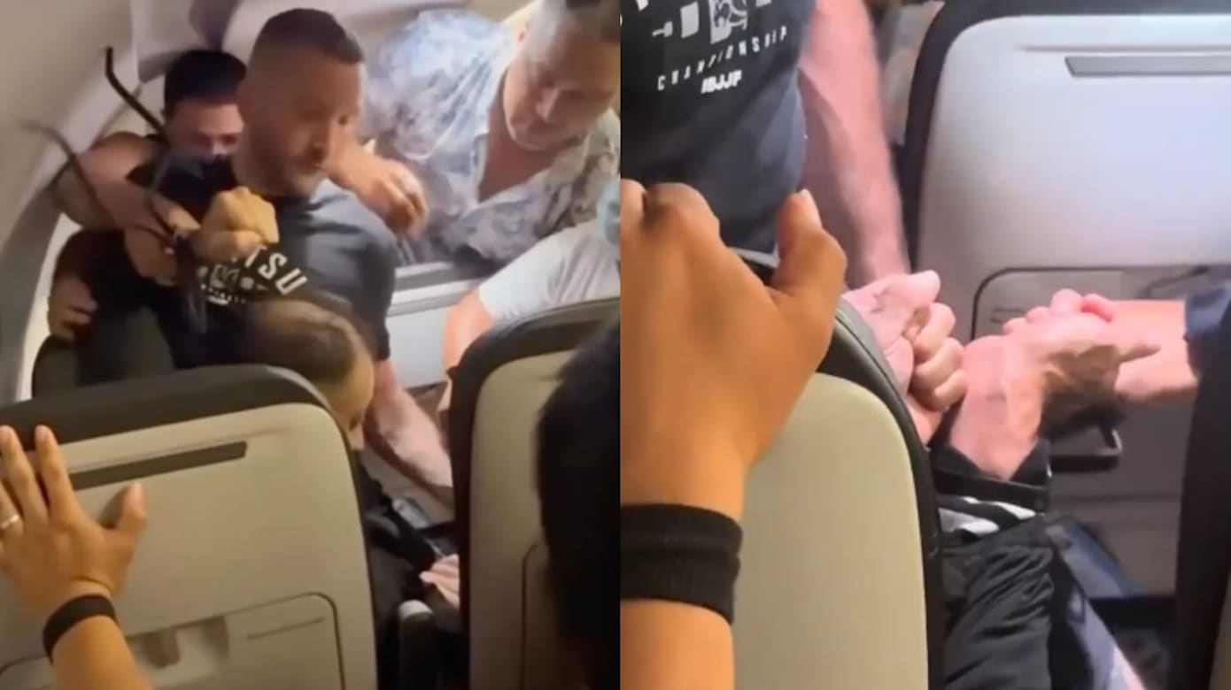 男子欲开机舱门闯驾驶舱 柔术黑带乘客出手制服