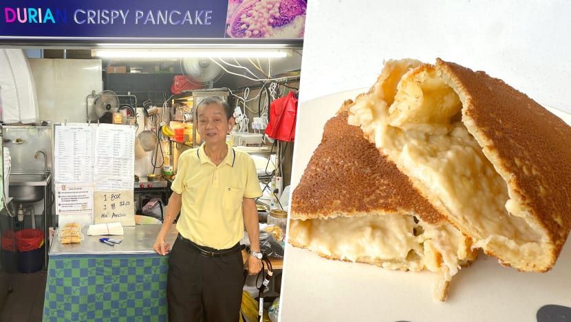 Yishun Stall Called Durian Crispy Pancake Run By Hawker, 75, Who Sells It When He’s In The Mood 