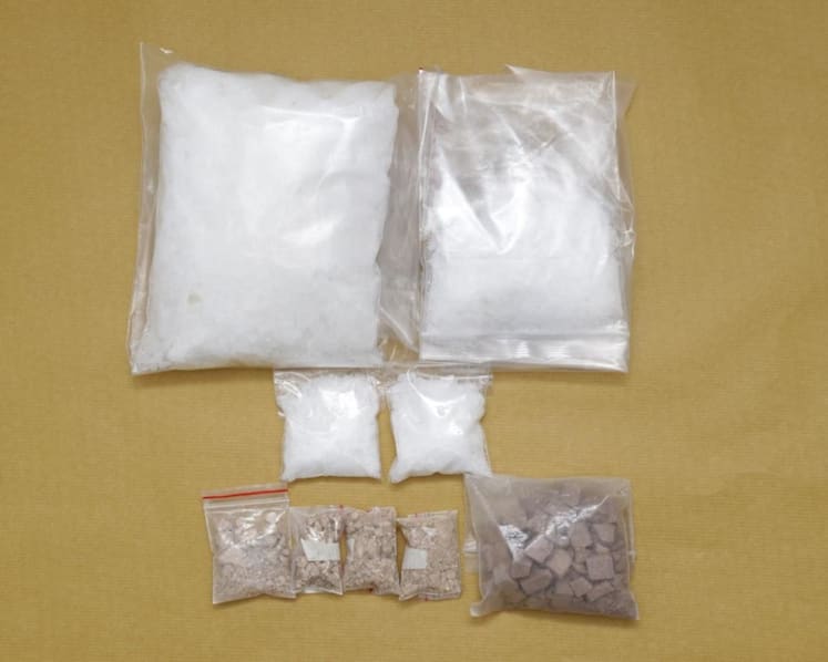 5 men arrested for suspected drug offences in Jalan Bukit Merah, more than 1kg of Ice seized