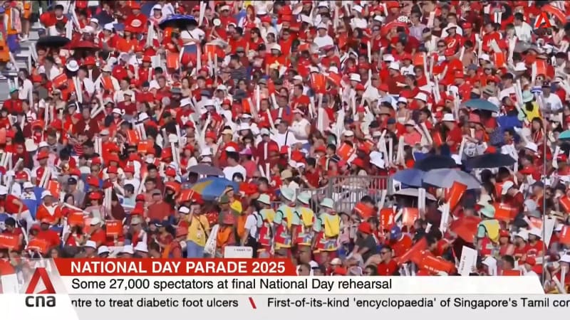More than 7,000 participants in last full rehearsal for NDP ahead of show