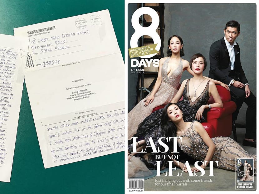 Changi Prison Inmates Wrote To Us Saying How Much They Miss 8 DAYS’ Print Magazine Changi Prison Inmates Wrote To Us Saying How Much They Miss 8 DAYS’ Print Magazine