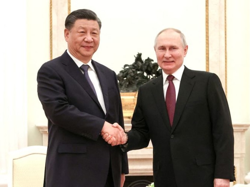 'Dear friends' Xi and Putin meet in Moscow as Russia welcomes China's Ukraine peace plan