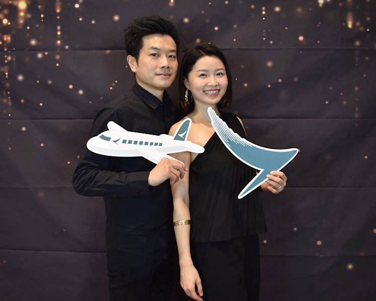 The couple that flies together stays together 