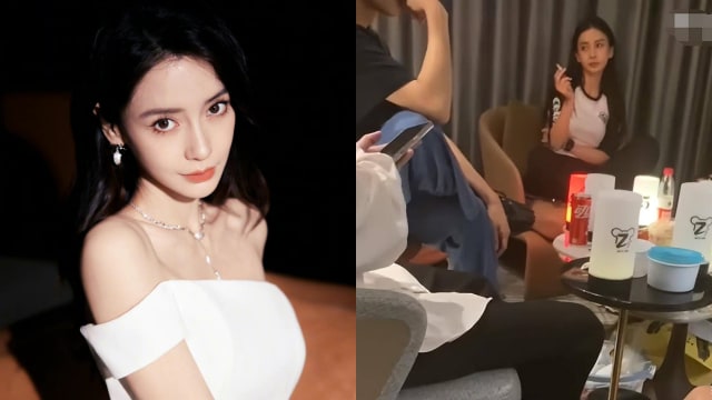 被朋友出卖？Angelababy盘腿抽烟视频外流