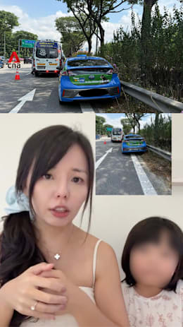 Woman says she exited taxi with child along ECP after driver lost consciousness
