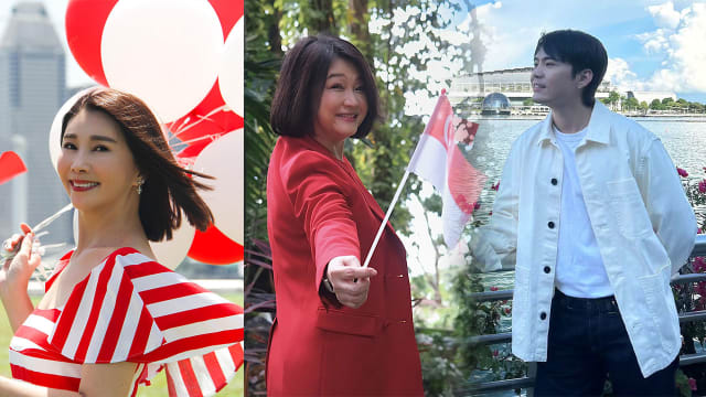 本地艺人为国家送上生日祝福　红白服饰这样穿搭！