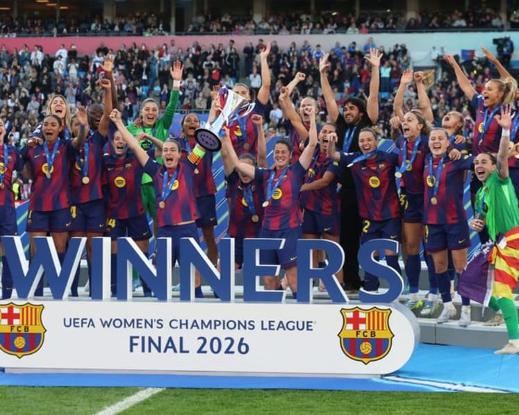 Barcelona power to 4-0 women's Champions League final win over Lyon