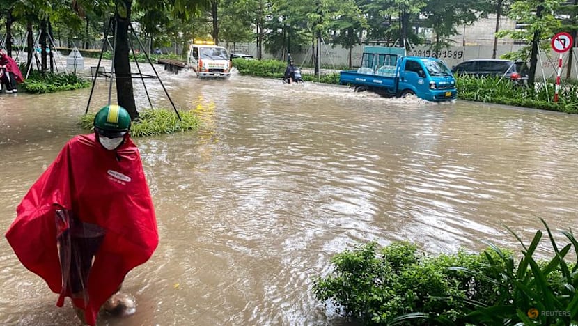 Rains from Typhoon Bualoi flood homes in Hanoi, disrupt transport