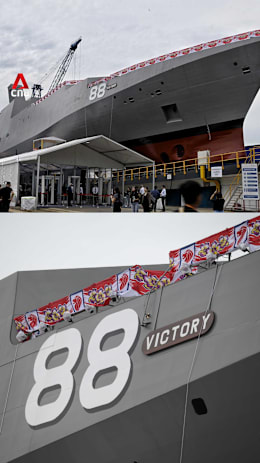 Singapore navy launches first of 6 'motherships' for unmanned combat