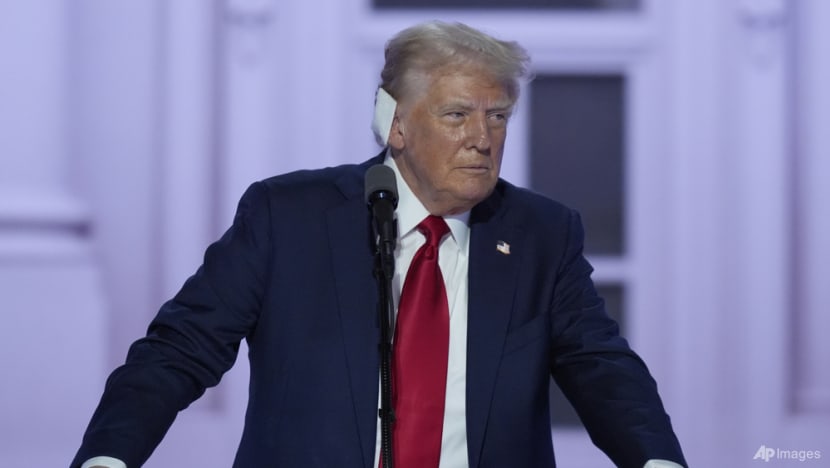 Trump recounts attempt on his life, then abandons unity theme in marathon convention speech
