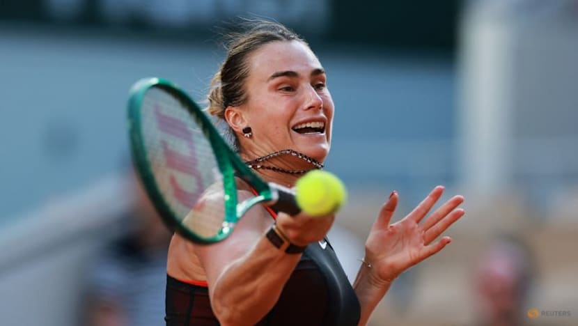 Top seed Sabalenka survives first set wobble to beat Jacquemot