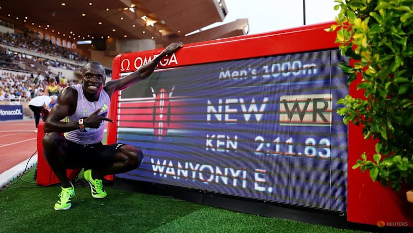 Kenya's Wanyonyi breaks 1,000m world record