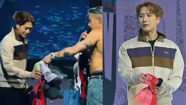 王嘉尔收Tyson Yoshi分发内衣，处理过程笑翻网友