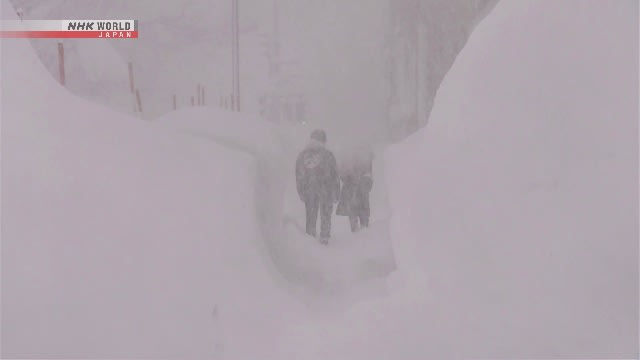 日本过去两周严寒暴雪夺27命 另有290人受伤