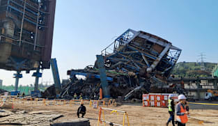Seven trapped after South Korea power plant structure collapse
