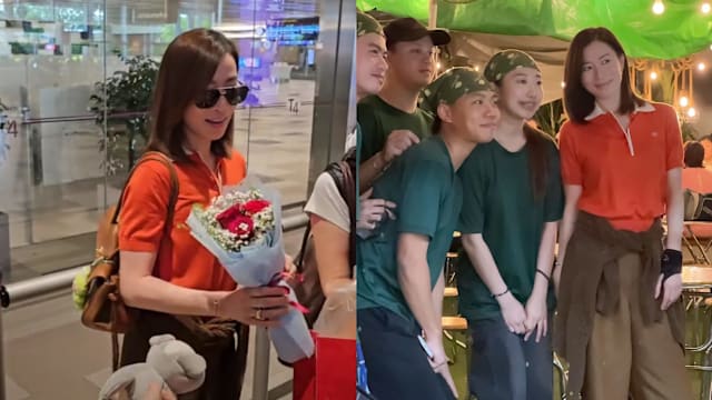 佘诗曼现身新加坡吃榴梿！