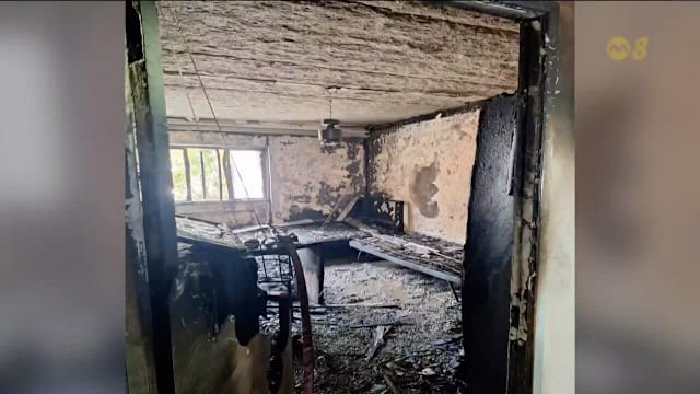 义顺组屋发生火灾　两人吸入浓烟送院