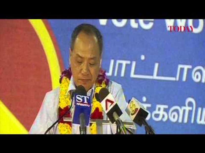 Low Thia Khiang speaks at the Workers' Party rally, Punggol East by-election, Jan 23, 2013‬‏